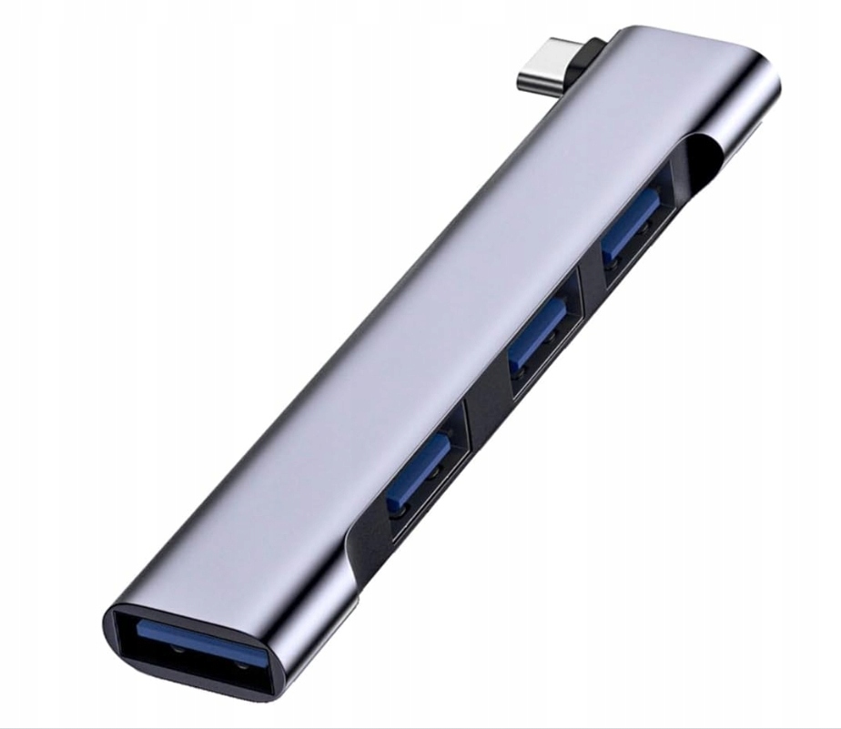 Koncentrator USB Type-C Przenośny, wieloportowy typ C na port USB 3.0