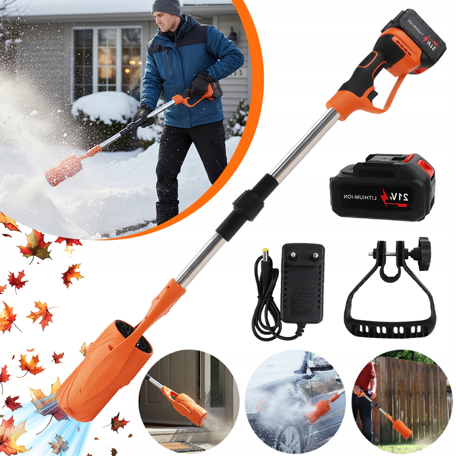 Foukač Akumulátorový pro odklízení sněhu z balkonu