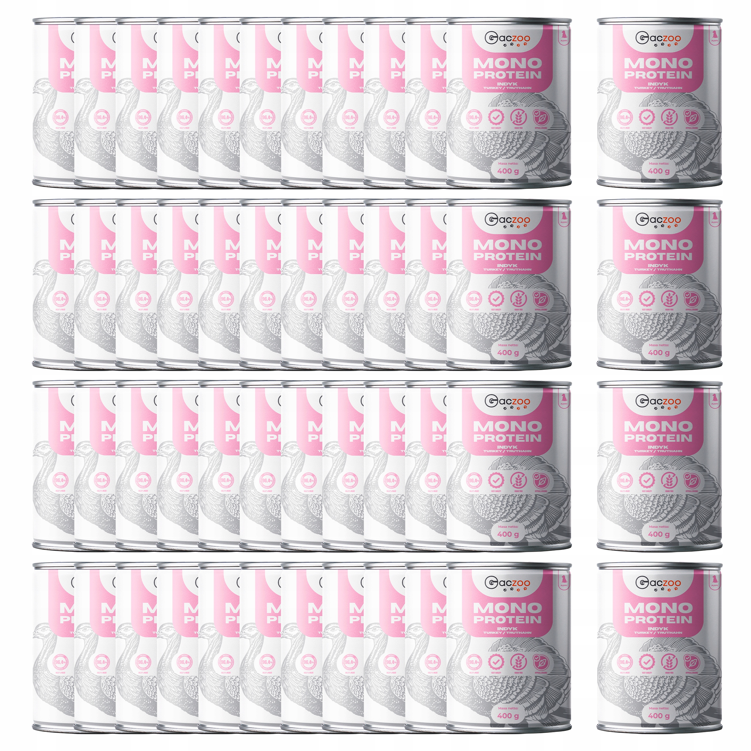 Levně Gaczoo Mono Protein Puppy krmivo pro štěňata Krůta 48 x 400 g