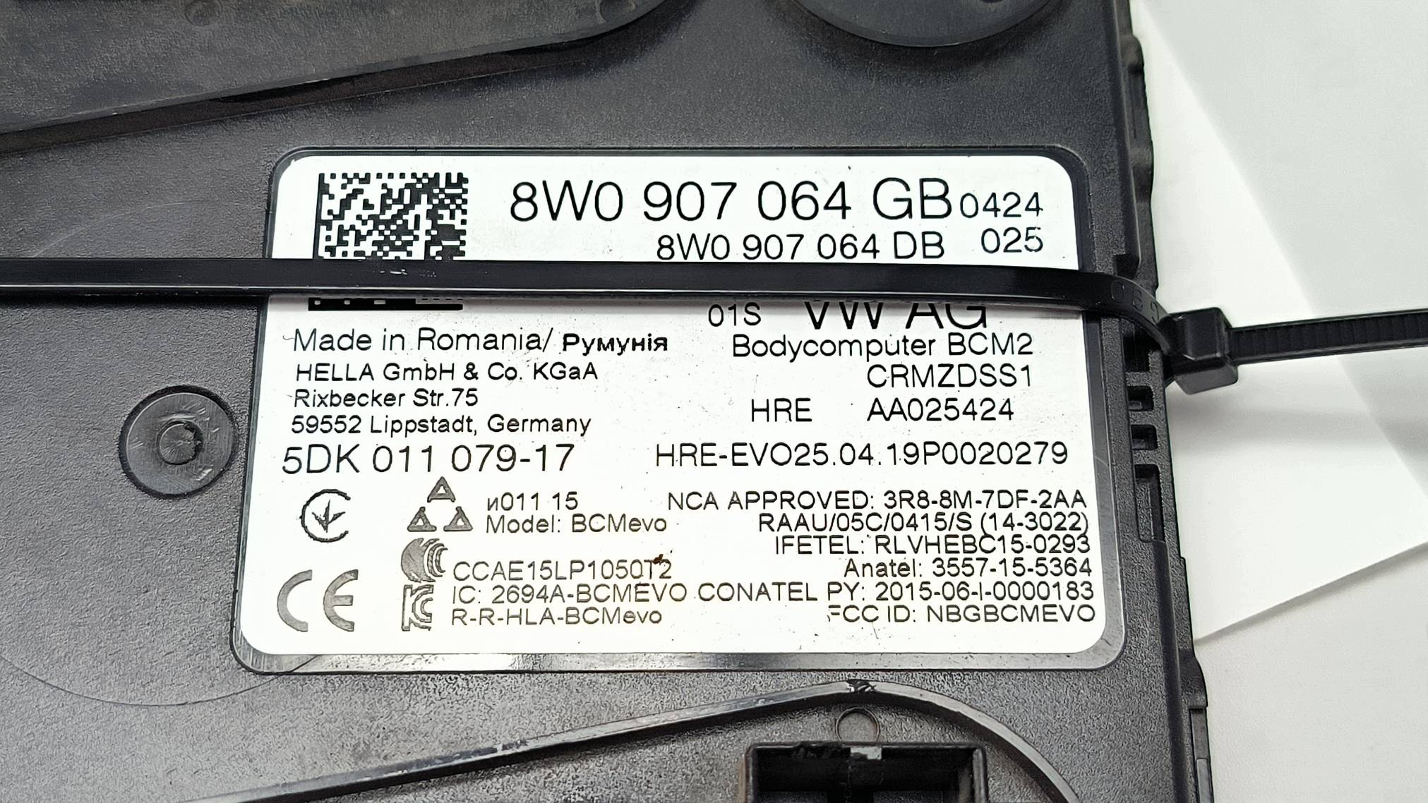 modul 8W0907064GB KOMFORTU AUDI A4 B9