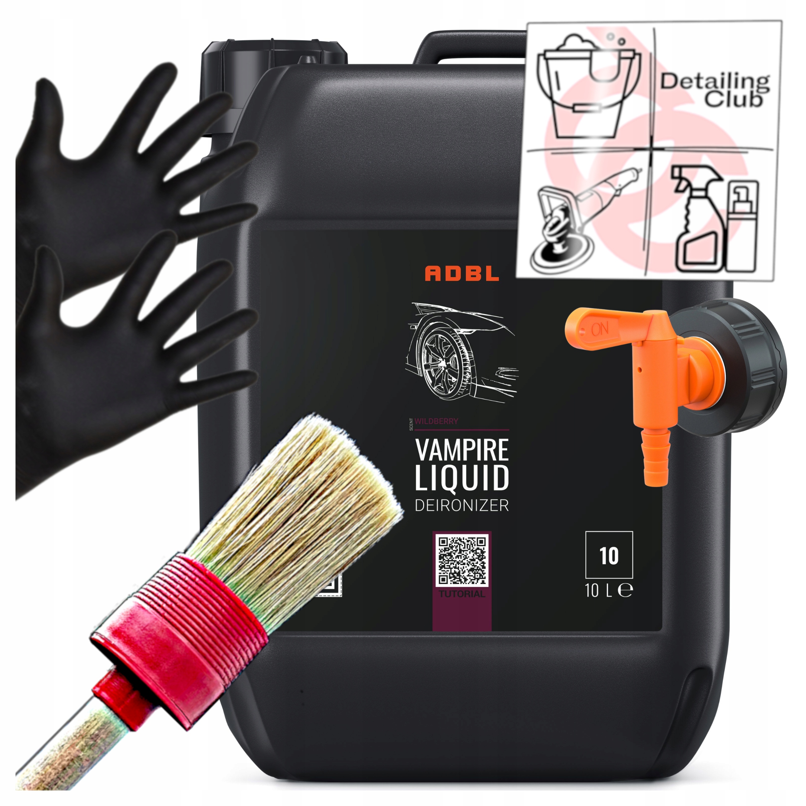 Adbl Vampire Liquid Tekutý čistiaci prostriedok na krvácanie, lak na disky 10L