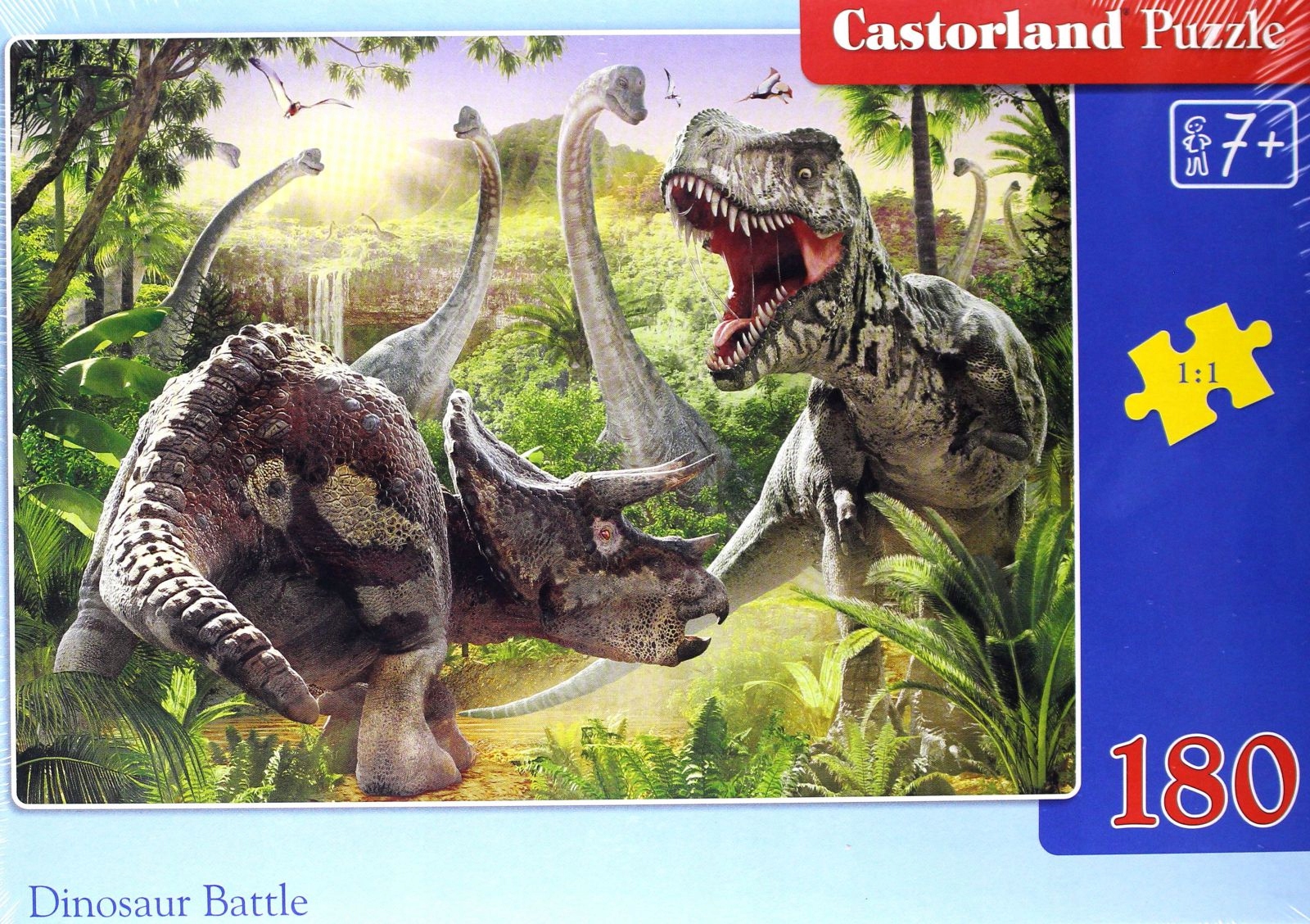 

Castorland 180 El. El. Walka Dinozaurów (puzzle)