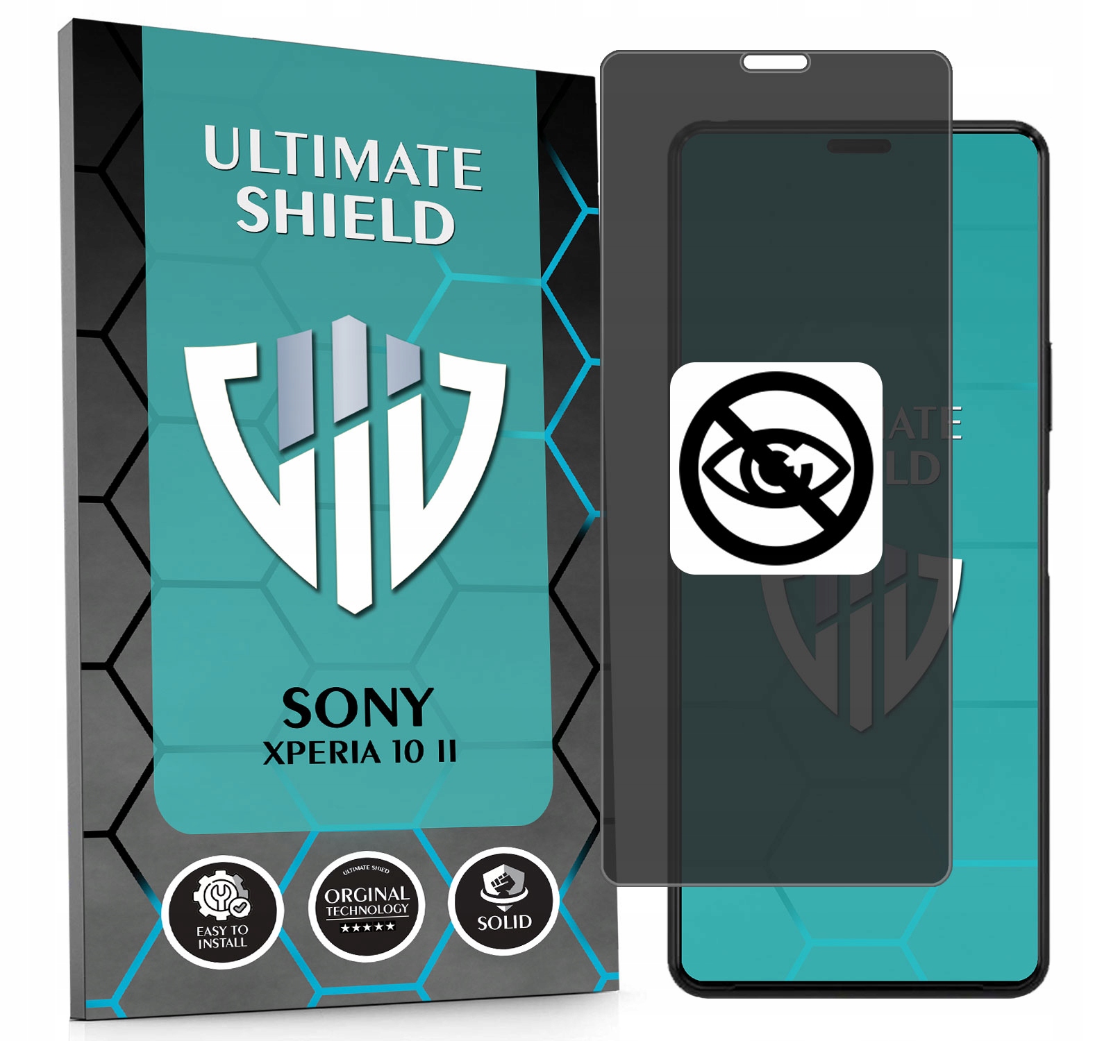 Sklo 5D Privacy Private Anti-spy Pro Sony Xperia 10 II Hydrogelové Matné