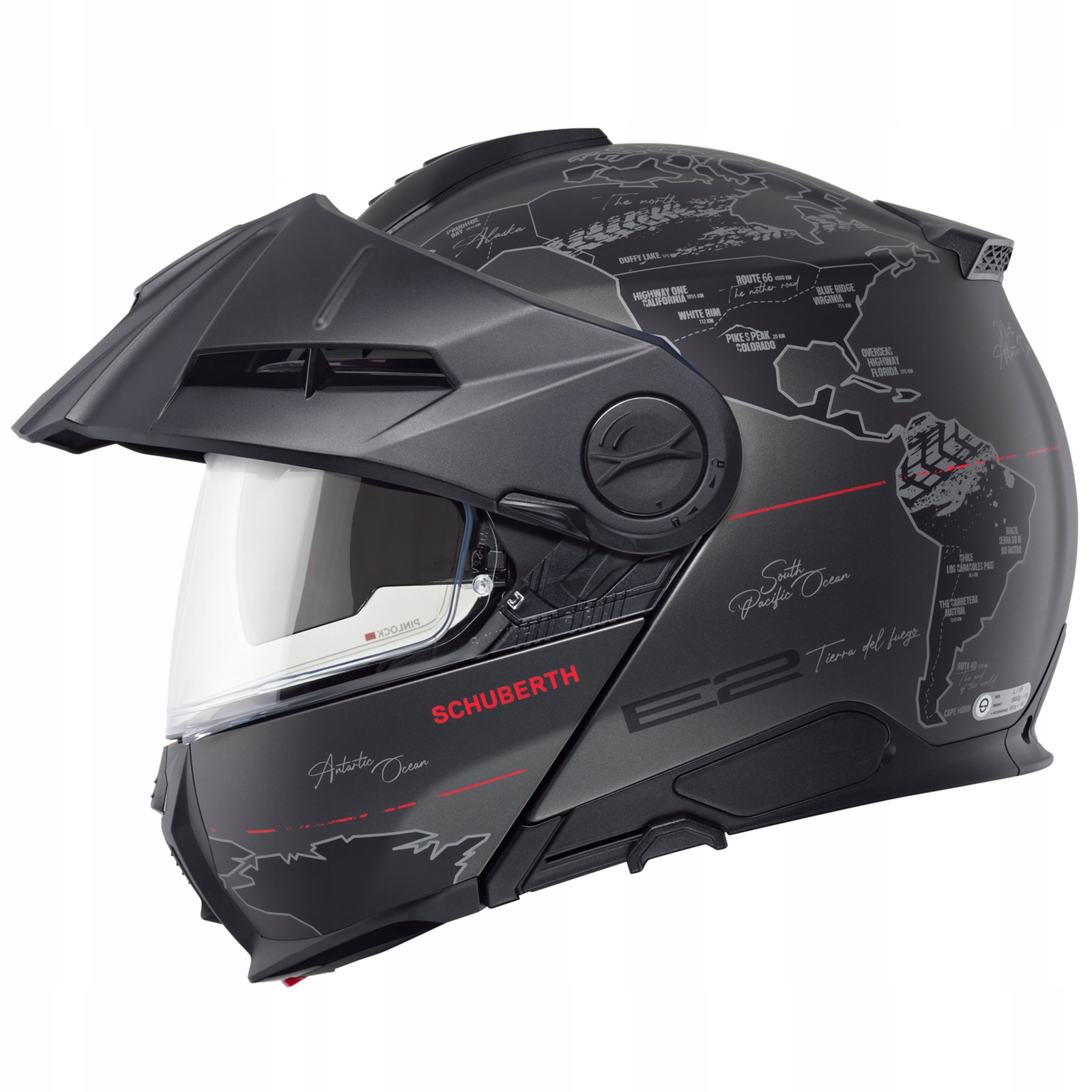 Motocyklová prilba Schuberth E2 Atlas Anthracite šedá M