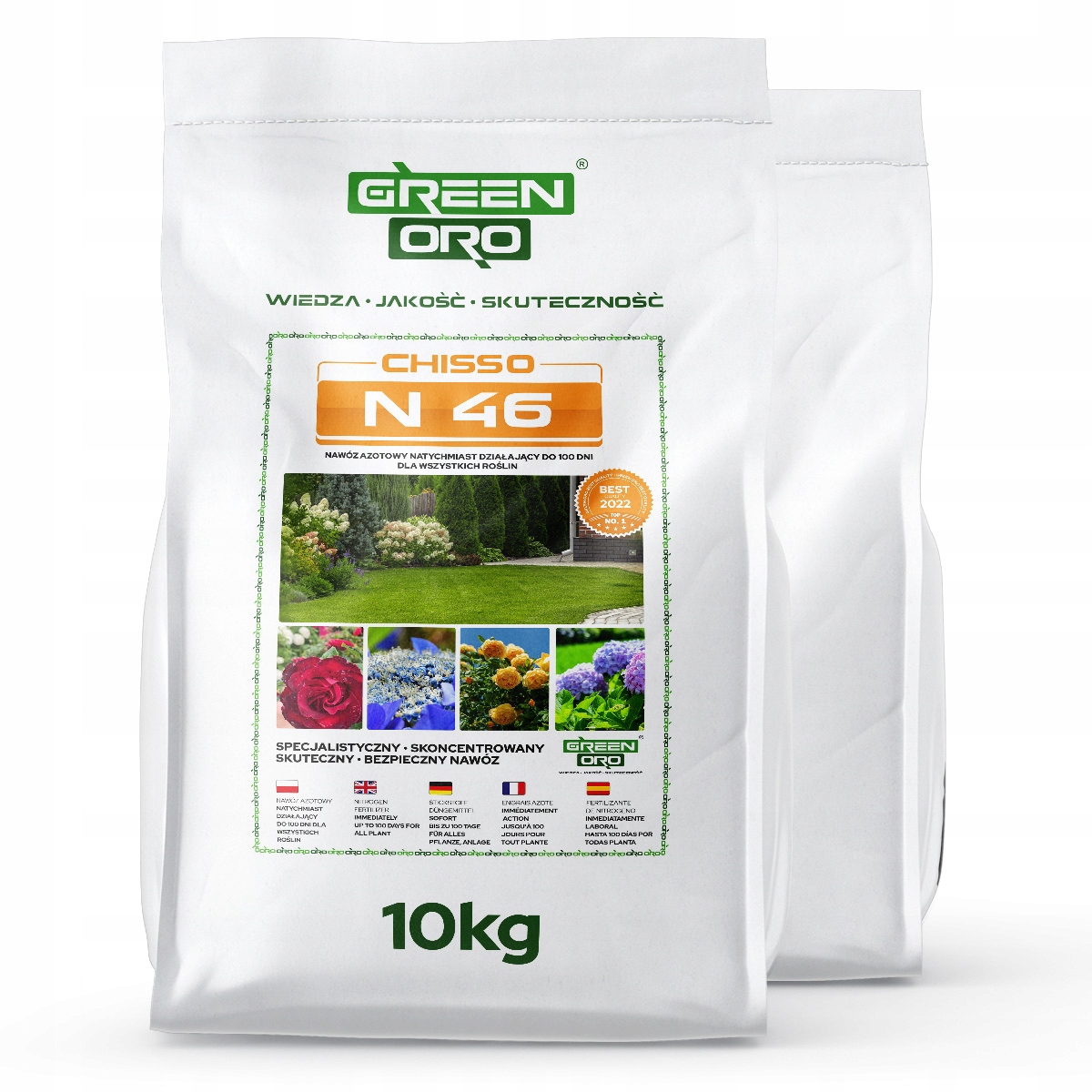 Nawóz mocznik Ogrodowy Azot 46% Nawóz do trawy Wiosenny 10kg szybki efekt