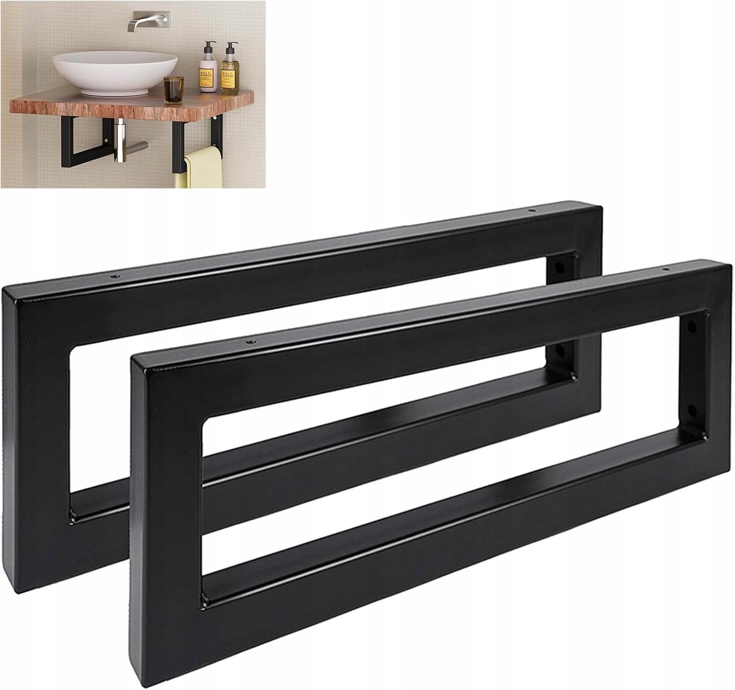 Držáky pro nástěnné polic Držák pro umyvadlo 300x150 mm 2ks