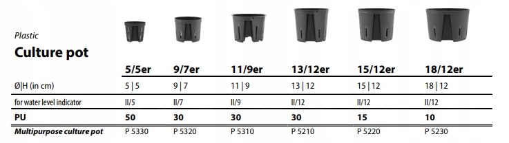 Zestaw do hydroponiki LENI doniczka 18/12 wskaźnik 18x12 Kolor beżowy