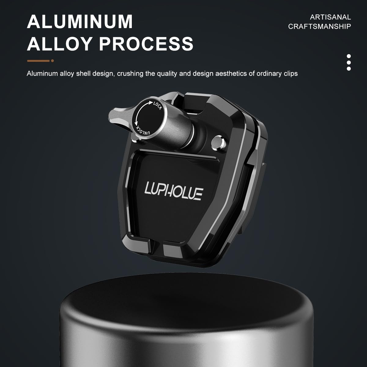 Uchwyt Clip na Szybę Motocyklową do GoPro Insta360 DJI Smartfon Lupholue — miniatura 3