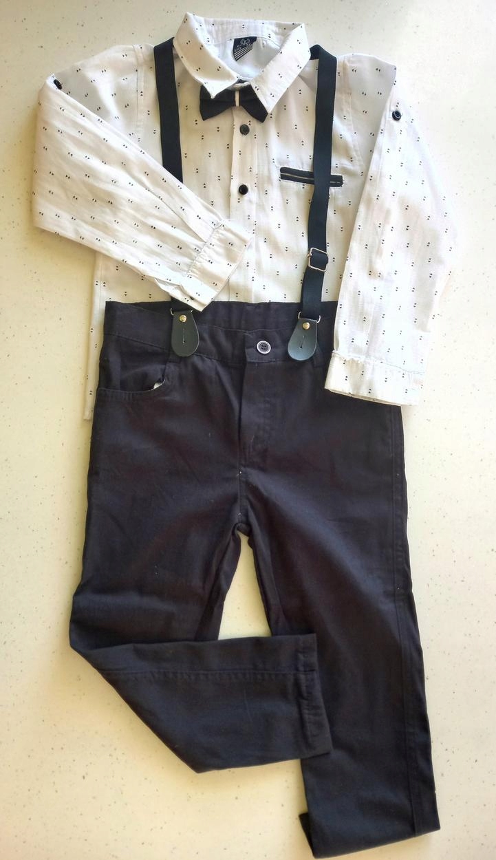 Elegancki komplet wizytowy granat (4 elementy) 110