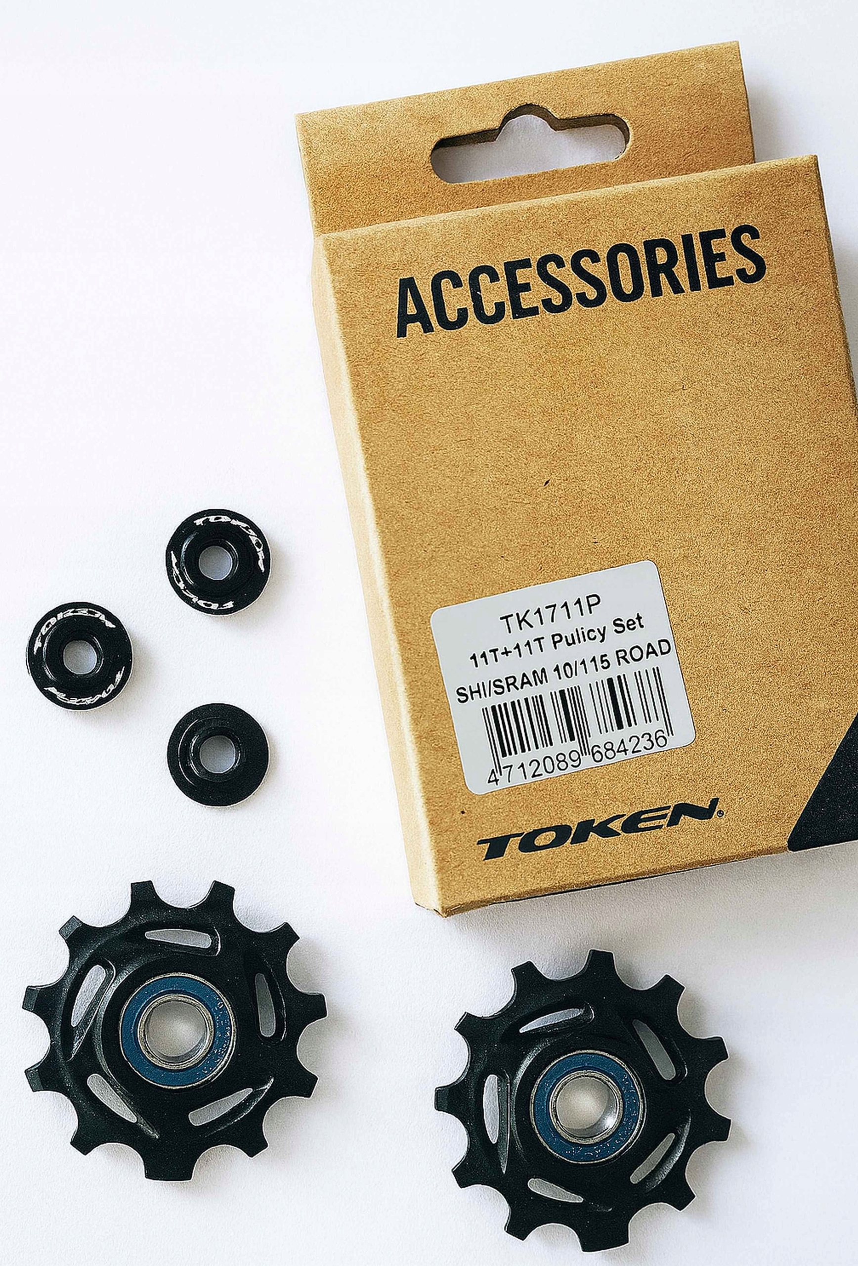 Token TL1711P Kółka Przerzutki 11 Zębów do Napędów Szosowych 10/11S Black