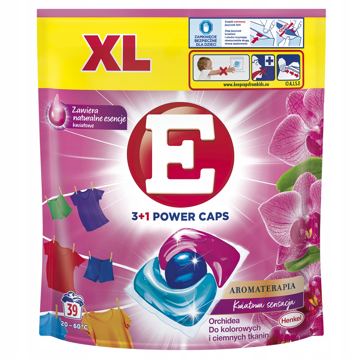 

E Power Caps Kapsułki do Prania Koloru Orchidea XL