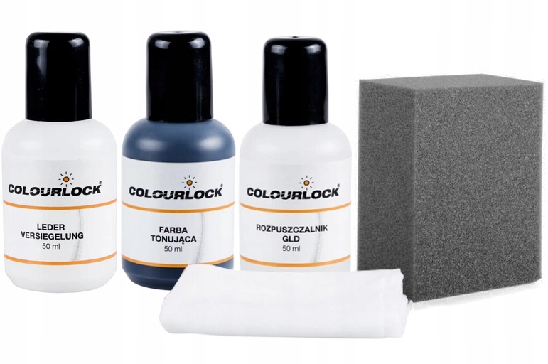 FARBA CZARNA DO RENOWACJI NAPRAWA SKÓRY W AUCIE MALOWANIE KIEROWNICY ZESTAW Pojemność opakowania 150 ml