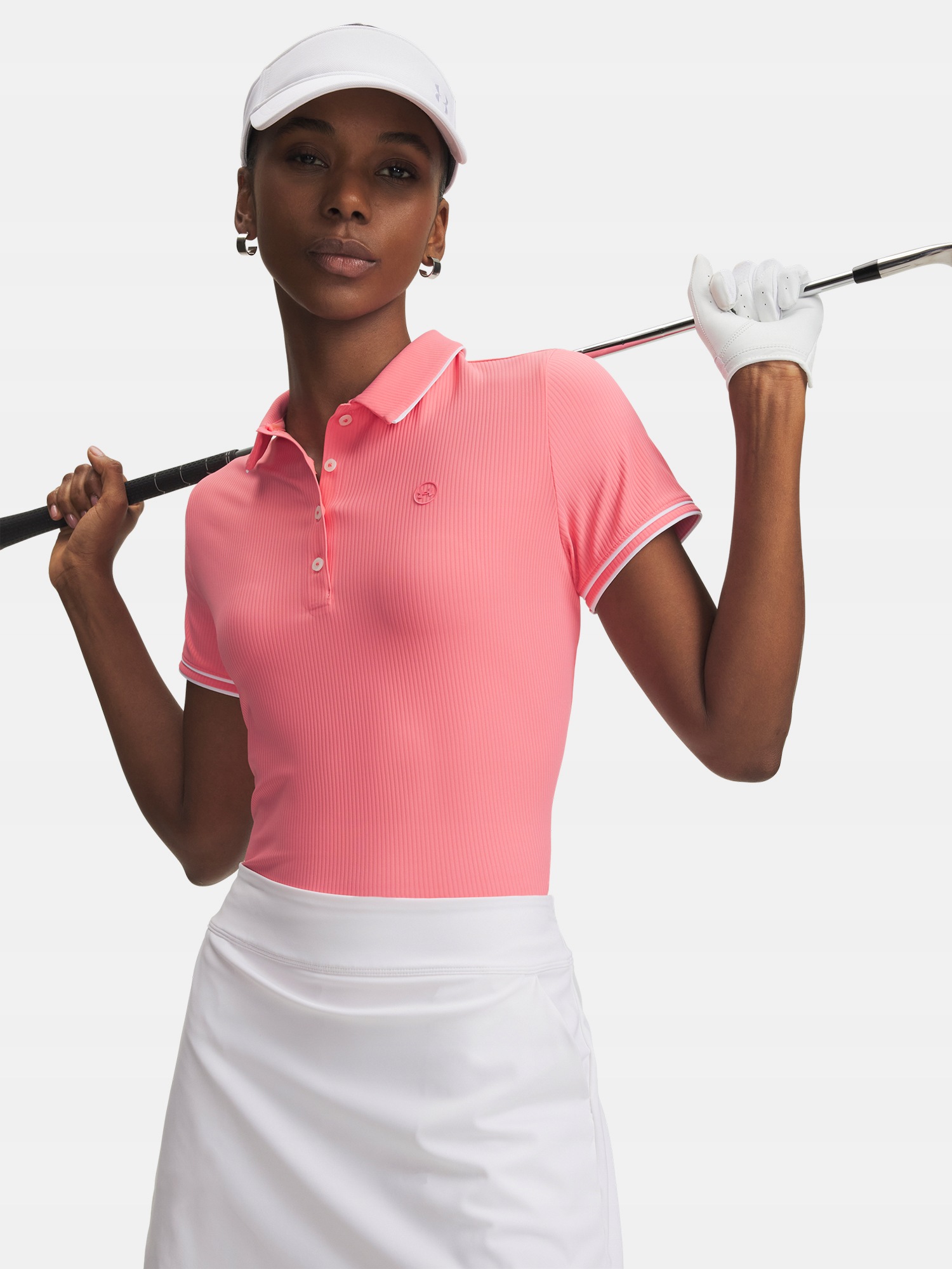 Under Armour Dámské tričko Under Armour Ua Drive Chill Ss Polo-PNK