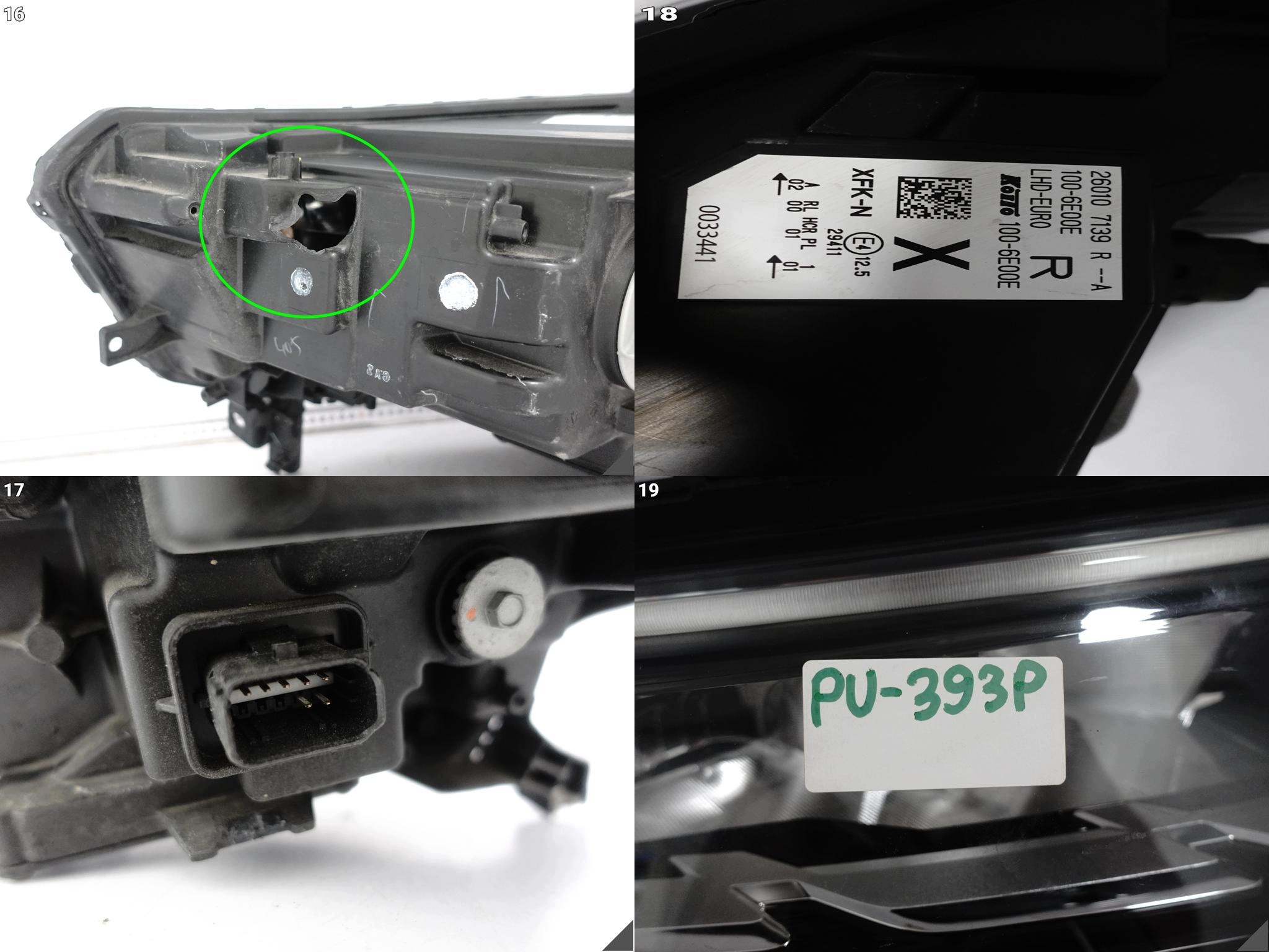 NISSAN TOWNSTAR 21- light normal fog light + LED right front EUROPA