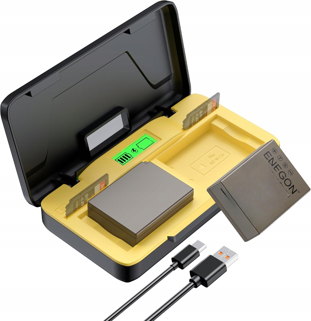 Nabíječka Dokovací Stanice Enegon Dvojitá 2X Akumulátor 7.4V 3000MAH Sada 3V1