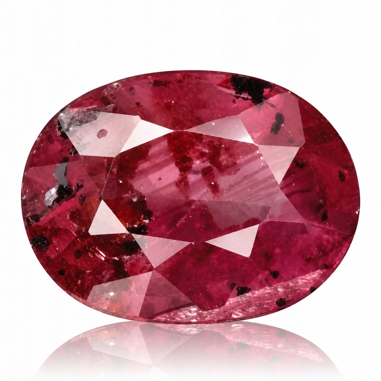 Přírodní safír 0.58 ct růžový Ovál certifikát Wbd