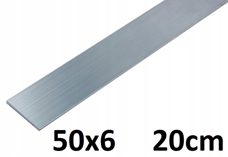 

Płaskownik aluminiowy 50x6 gat. 6060 PA38 20cm
