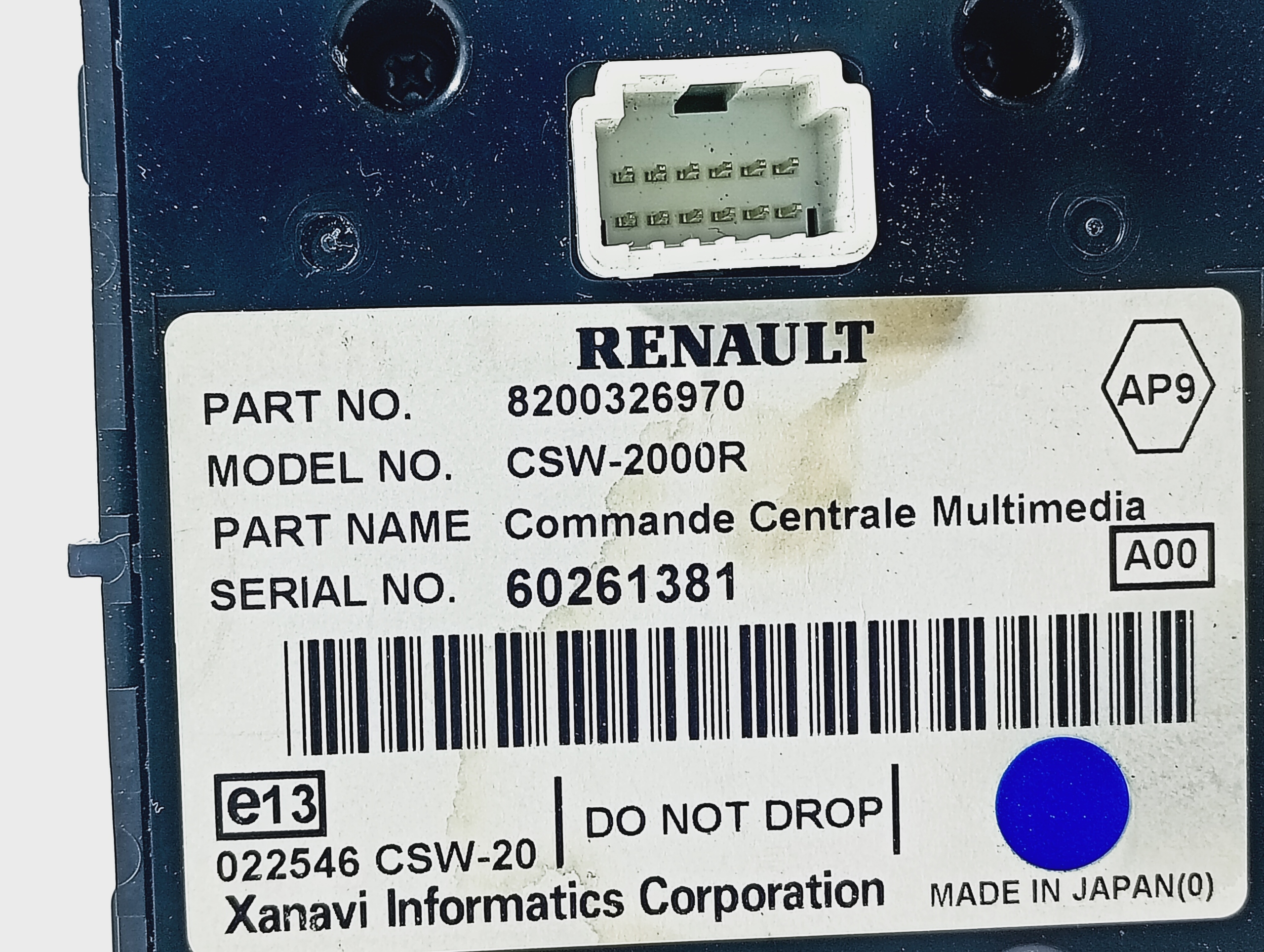 switch switch panel radio OE 8200326970 Renault Espace IV 4 06-15