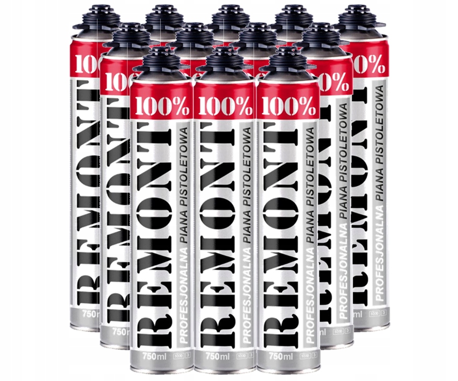 PIANKA MONTAŻOWA PIANKA PISTOLETOWA 750ML REMONT