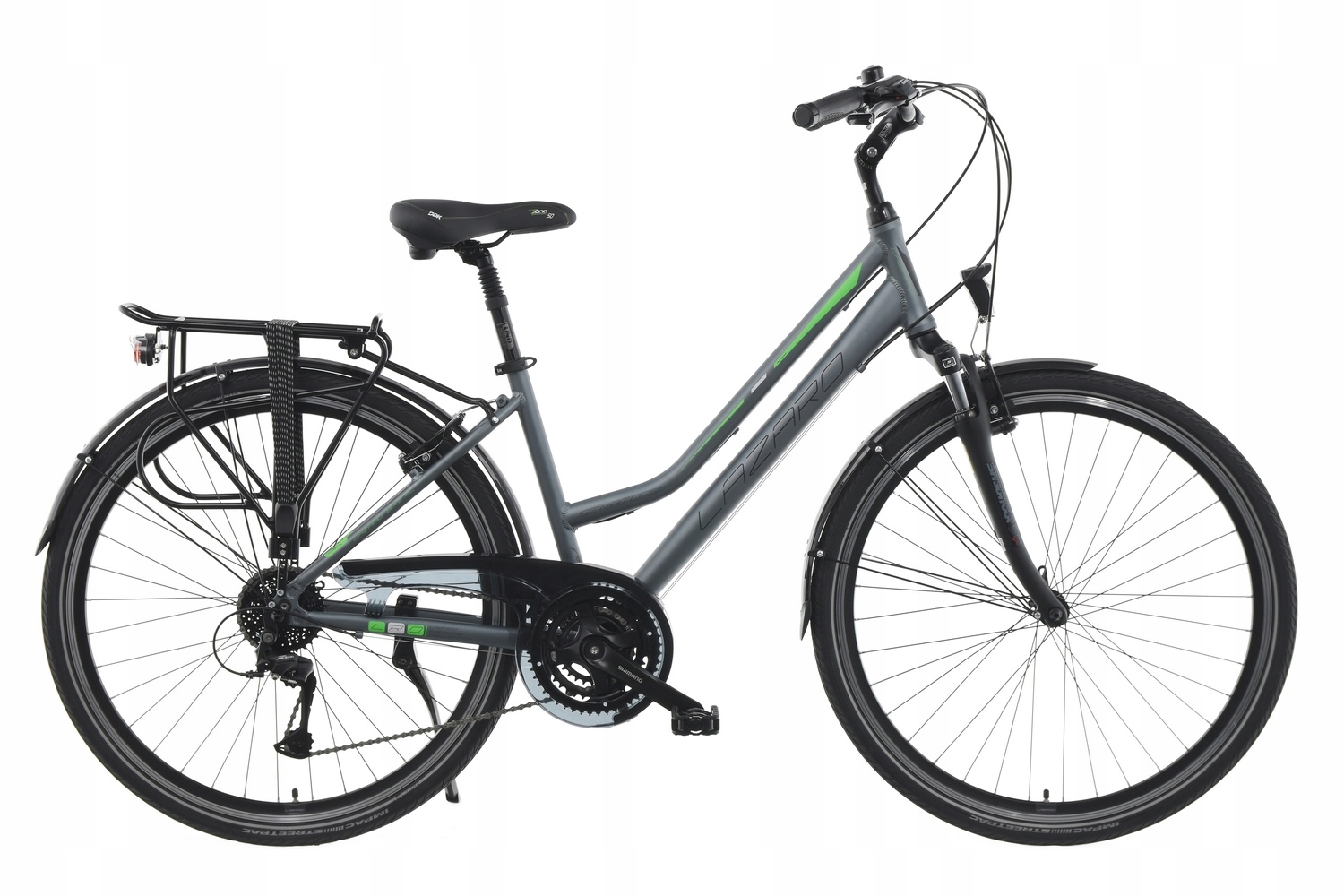 Rower trekkingowy 28 Lazaro Senatore V2 Damski 17 Grafit Acera Shimano