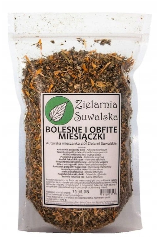 

Zielarnia Suwalska Bolesne Obfite Miesiączki 200g