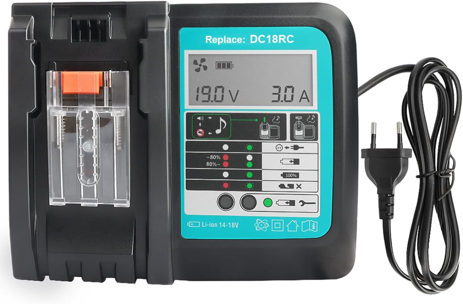 DC18RC Ładowarka 18V 3A Do MAKit.a BL1850B BL1860B BL1815 BL1830 Lxt Bateria