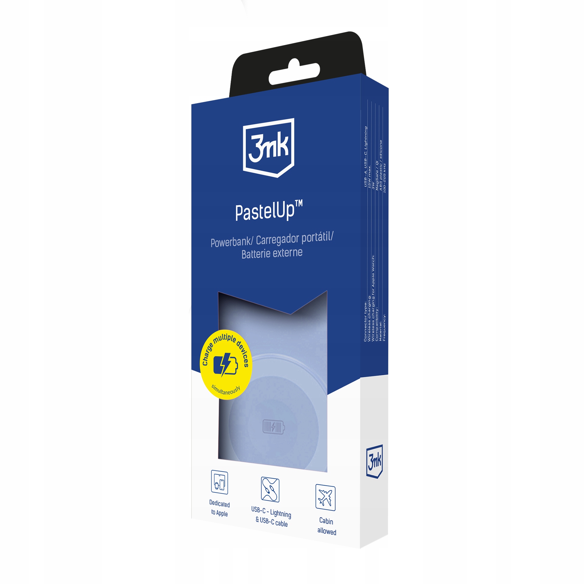 Accessories 3mk PastelUp 10,000mAh 22.5W Usb 1A1C-Blue