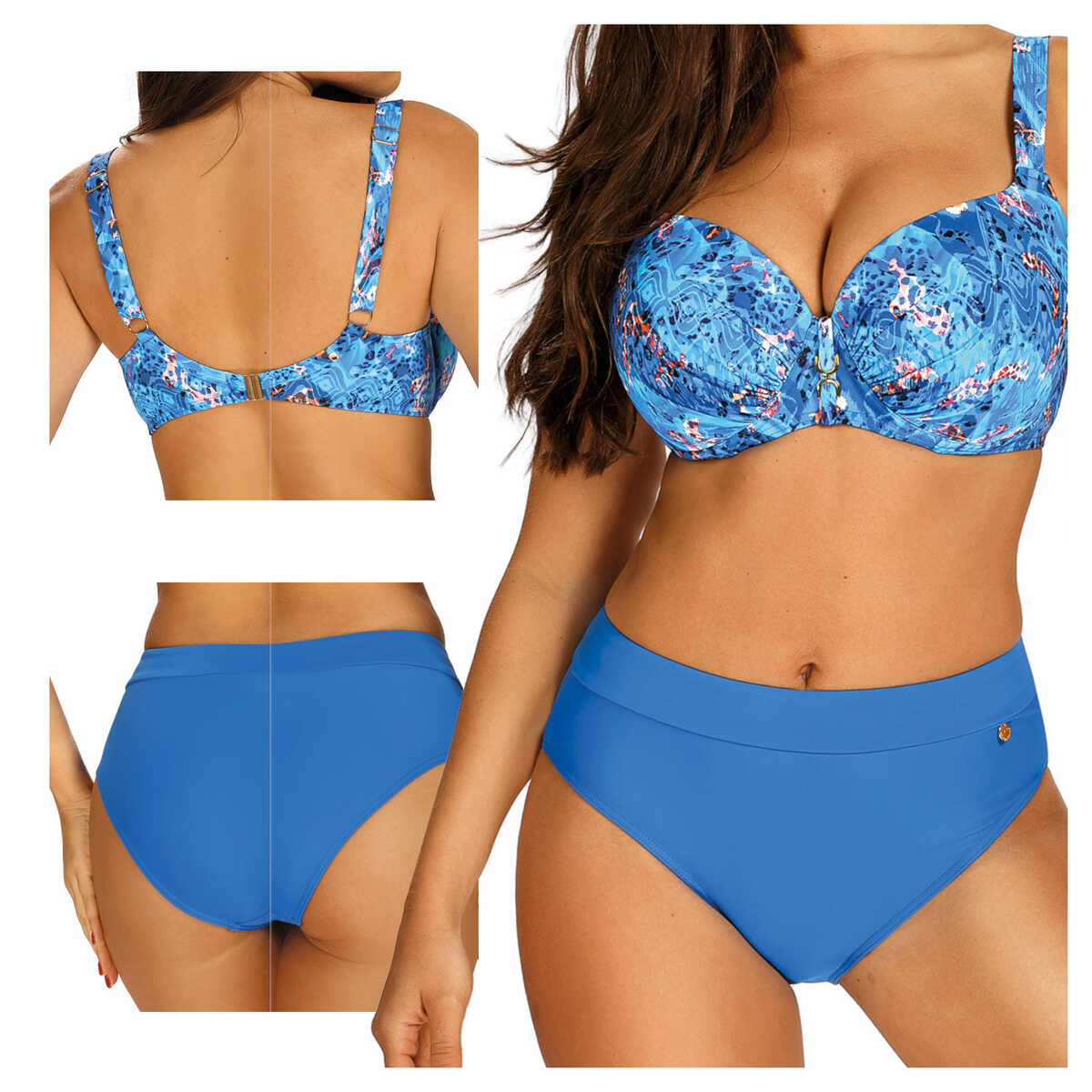 Self Dvoudílné plavky Bora Bora7 995BR7 4 modré 70E