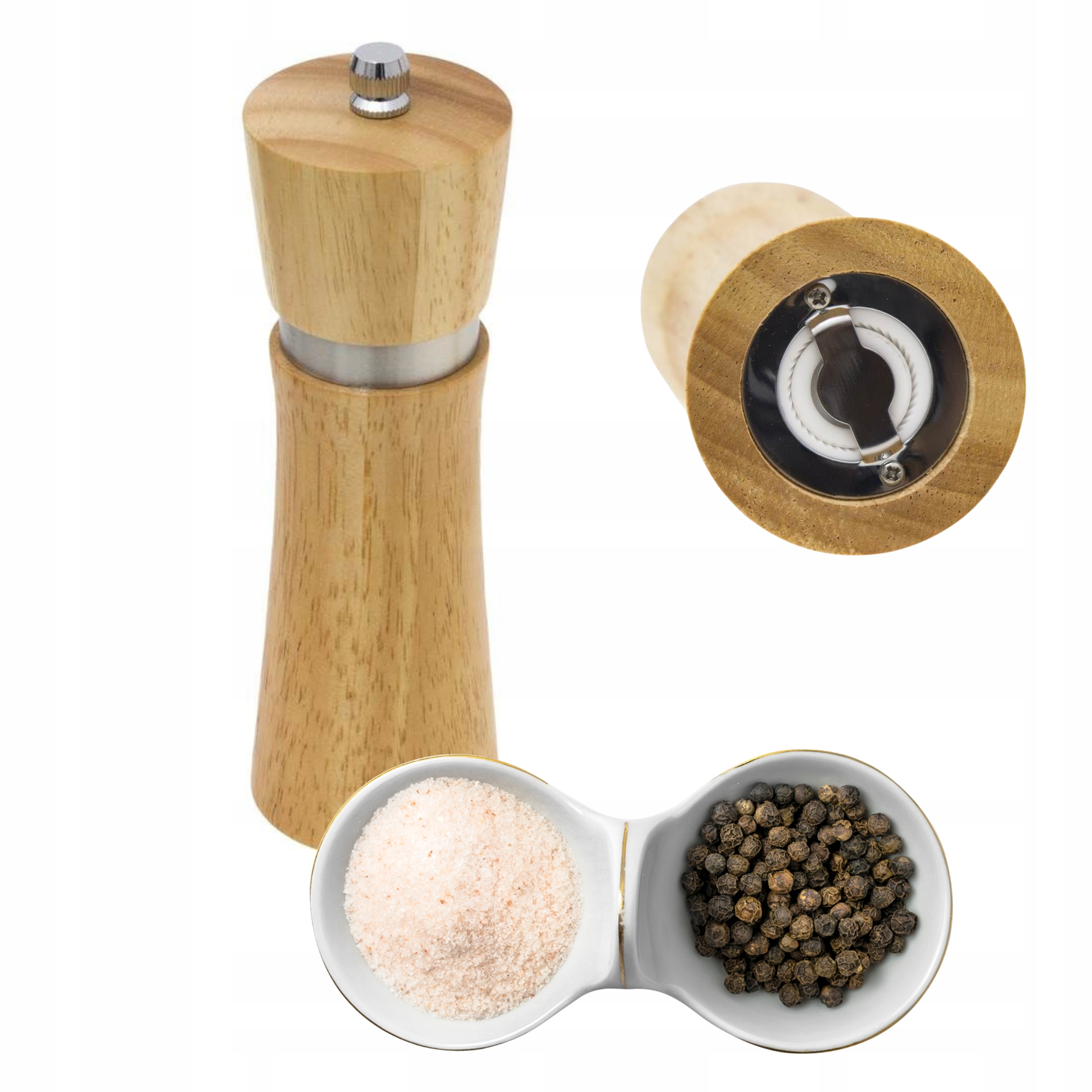 

Ręczny Młynek Do Soli Pieprzu I Przypraw 16CM