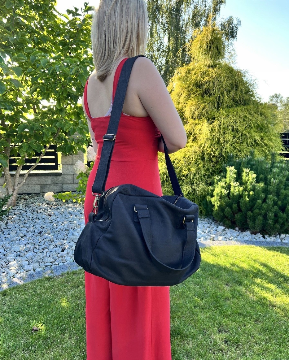 DUŻA TOREBKA ZE SKÓRY NATURALNEJ- KUFER Styl inny