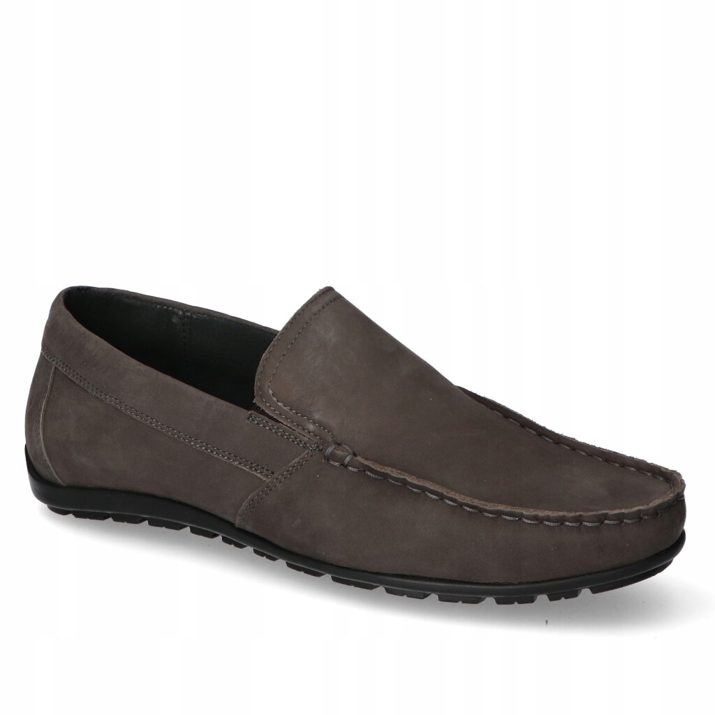 Mokasíny Pan 1420 Šedé nubukové 44