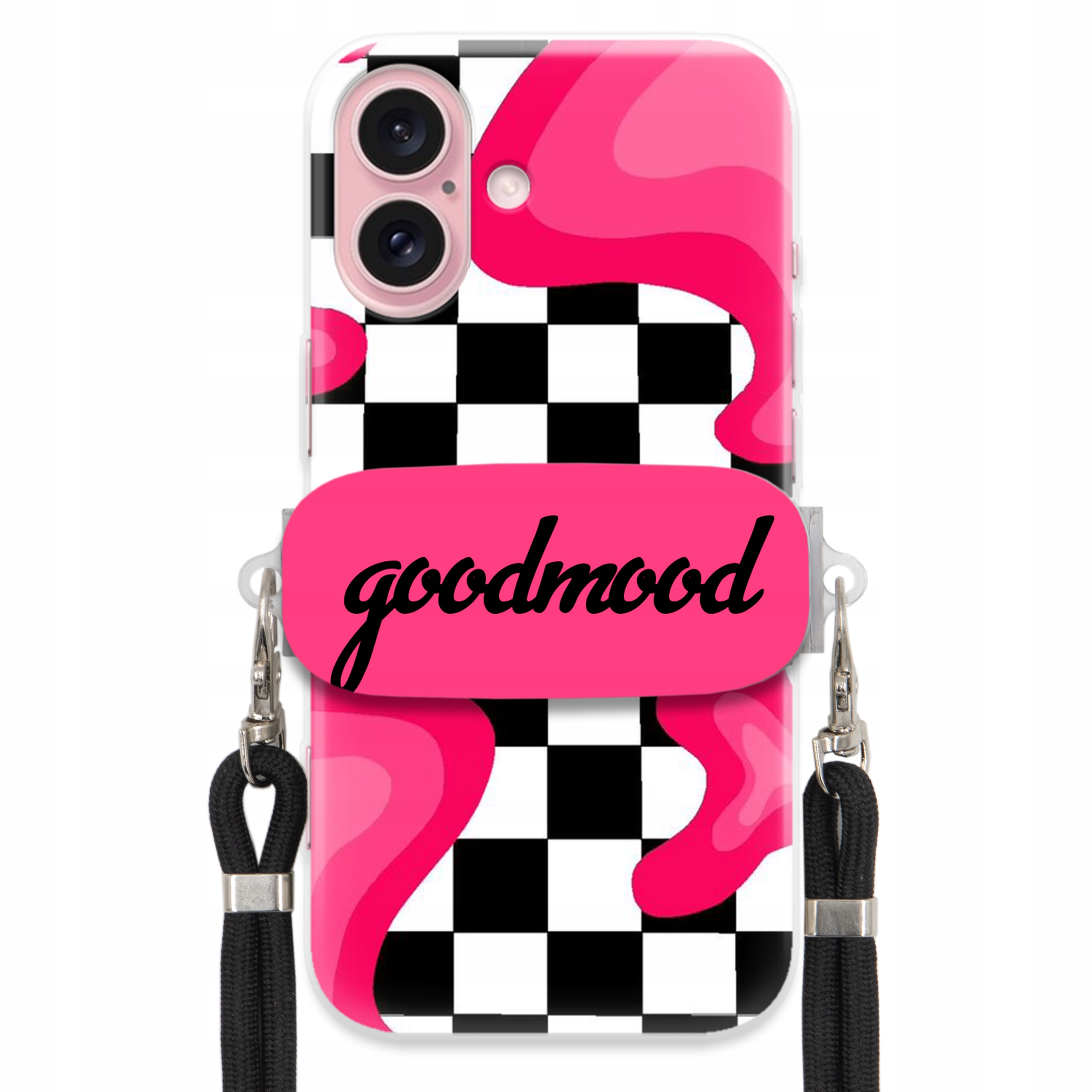 Pouzdro Pro Iphone 16 Sada Case Držák Vodítka Černá Pro Dospívající Splash