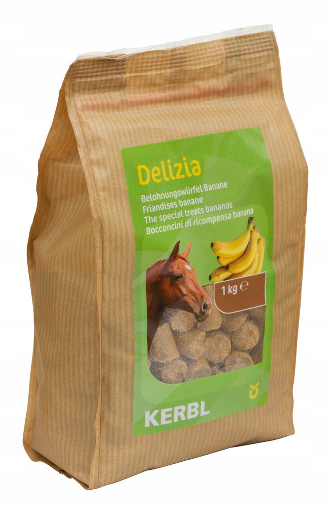 

Smakołyki dla koni Delizia bananowe 1kg Kerbl