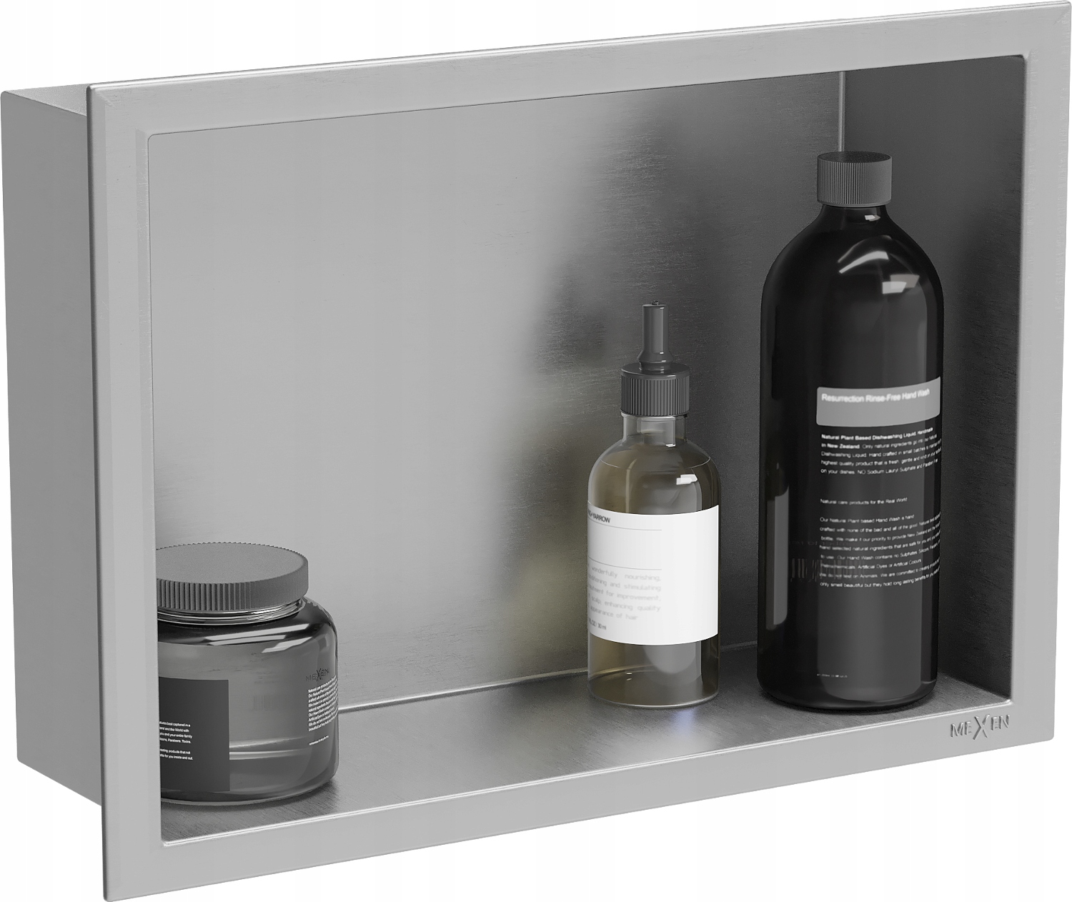 

Mexen X-wall-r Półka Wnękowa Kołnierz 30x20 Inox