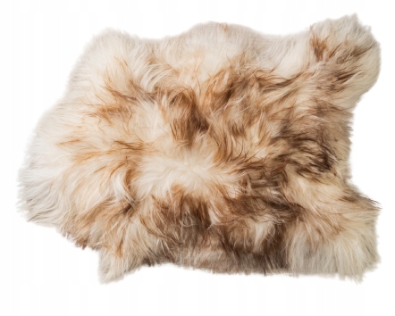 Ovčí kůže Kobereček Bílo-Hnědá Ovčí kůže Dlouhý Vlas