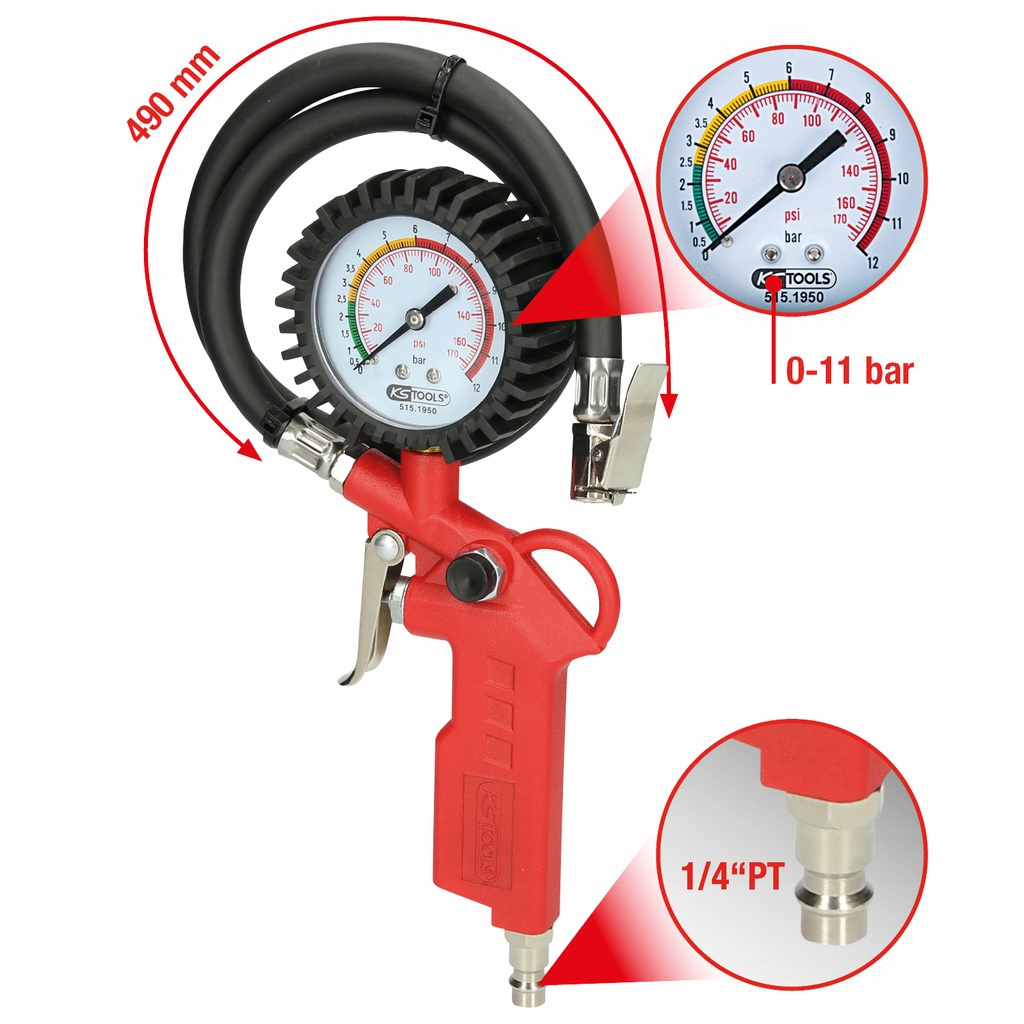 Пистолет для накачивания колес KS TOOLS 515.1950