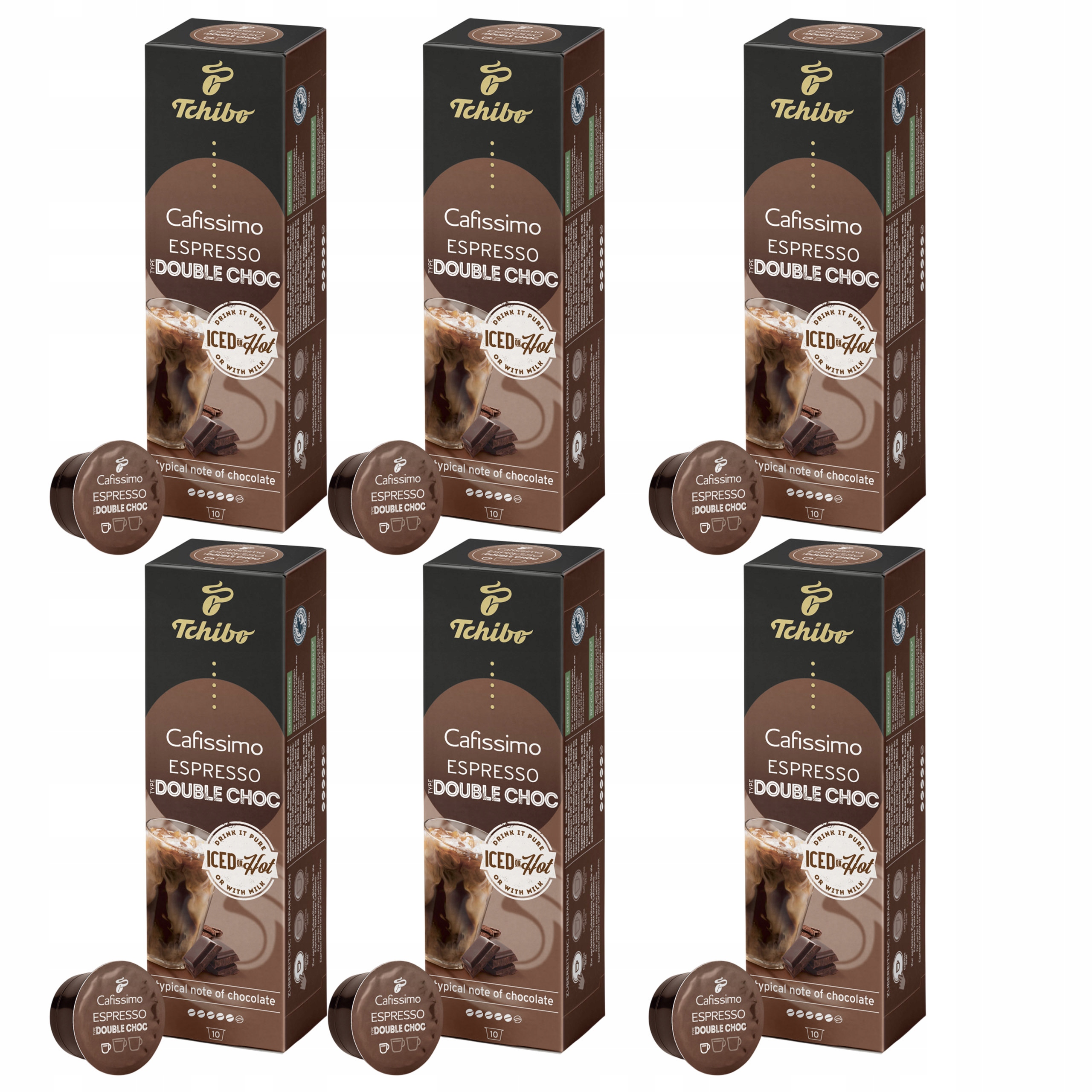 Tchibo, kawa kapsułki Cafissimo Espresso Double Chocolate, 60 kapsułek