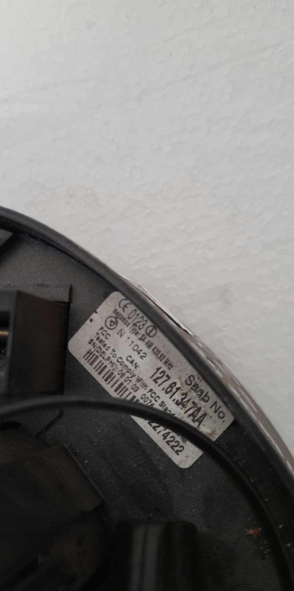 steering wheel levers and controls CIM saab 9-3 II + key 12761347 2006 tcs