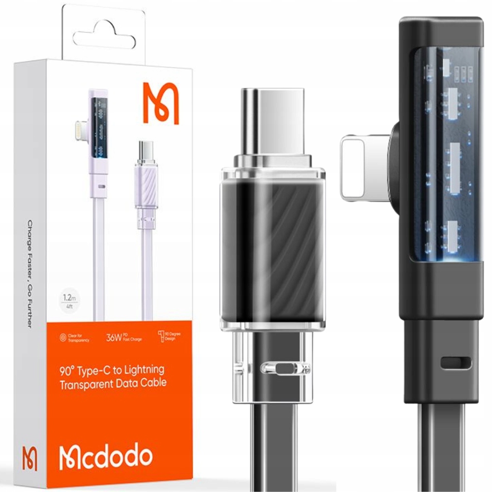 

Mcdodo Szybki Kabel Kątowy Usb-c Lightning 36W 2M