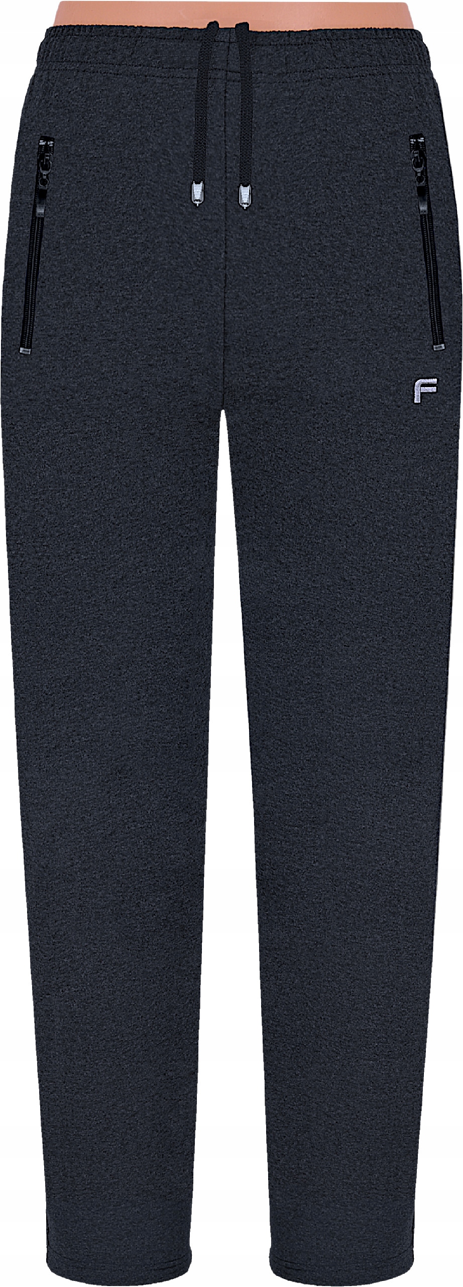 Cienkie spodnie dresowe proste Fr Classic stoper 6XL antracyt Krm Polska