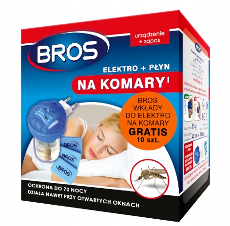 

Bros urzadzenie elektro i płyn na komary 60 nocy