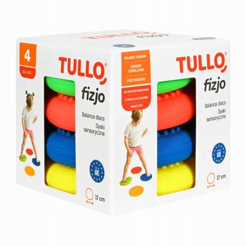 TULLO Fizjo Dyski sensoryczne z kolcami, 4 szt.