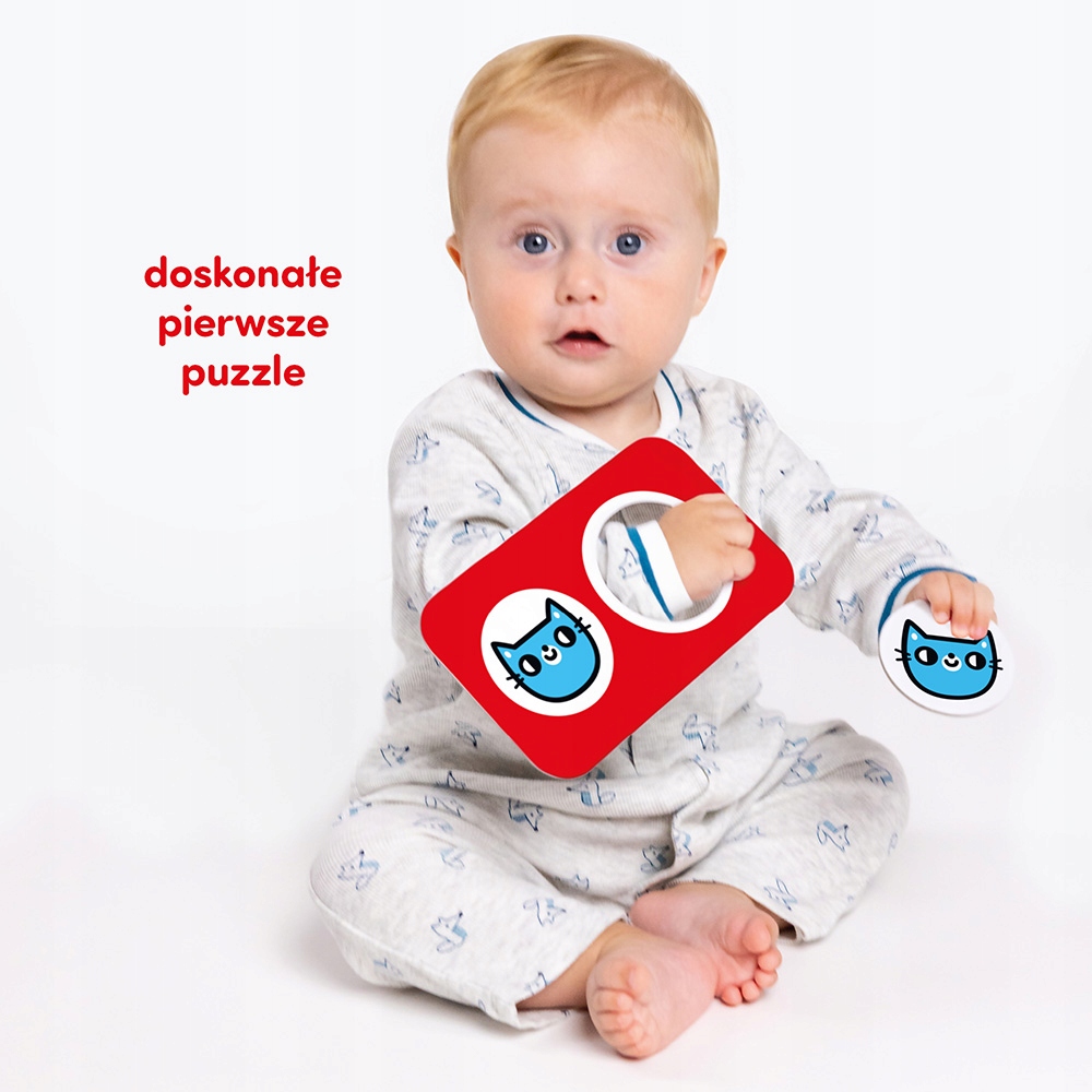 Puzzle Kontrastowe Do Pary 9 Układanek Czuczu 12M+ Wiek dziecka 16 m +