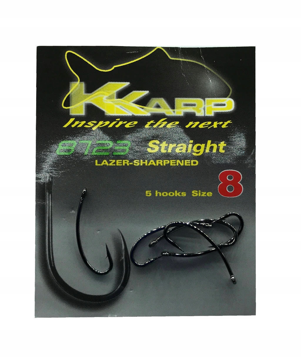 K-Karp Haki karpiowe 8723 Straight r.6 Barbed 10szt.