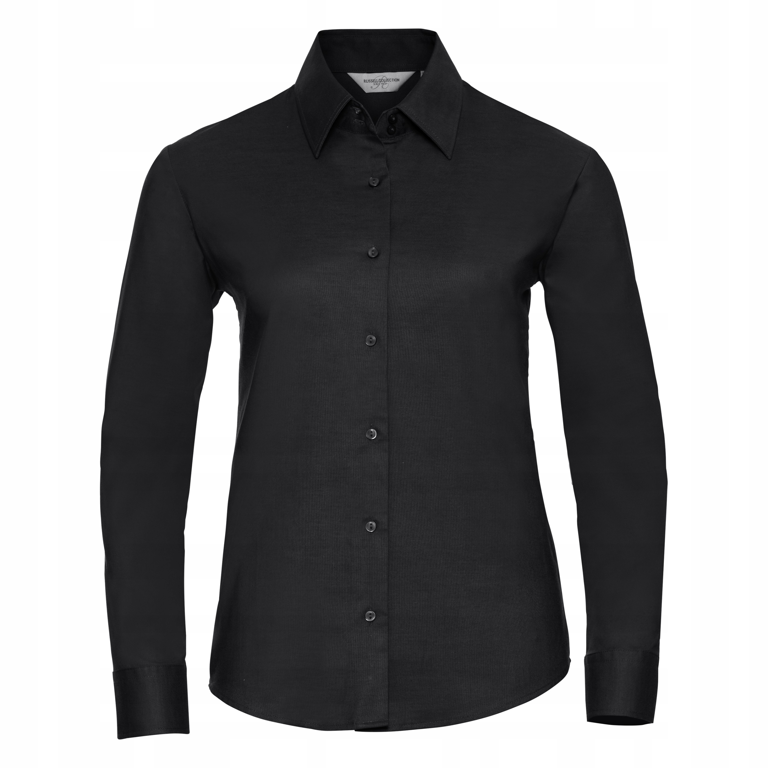 Dámská košile s dlouhým rukávem Oxford Černá vel. 2XL