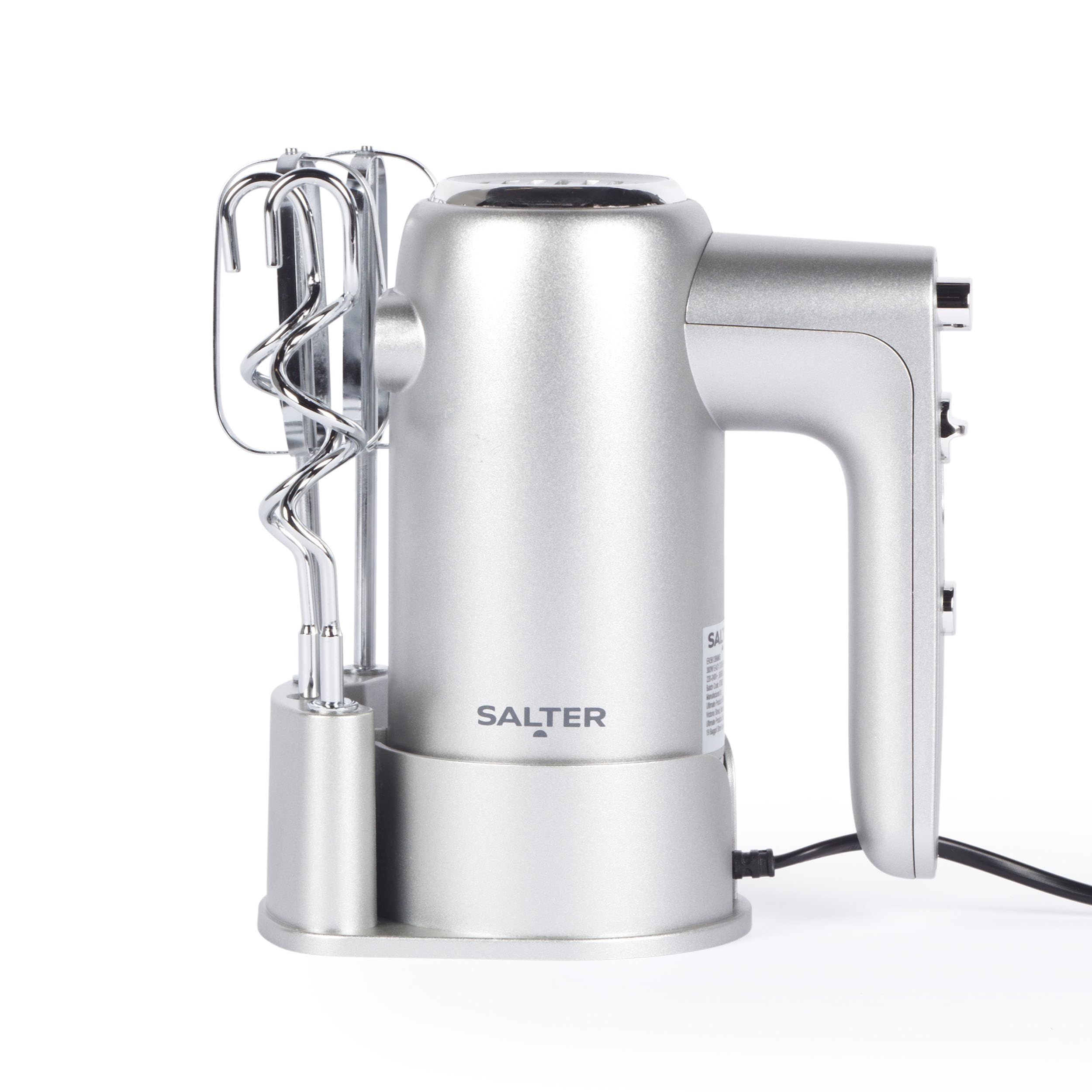 SALTER Aspen Mikser Ręczny Elektryczny 300W 5 Prędkości Turbo Srebrny — miniatura 7