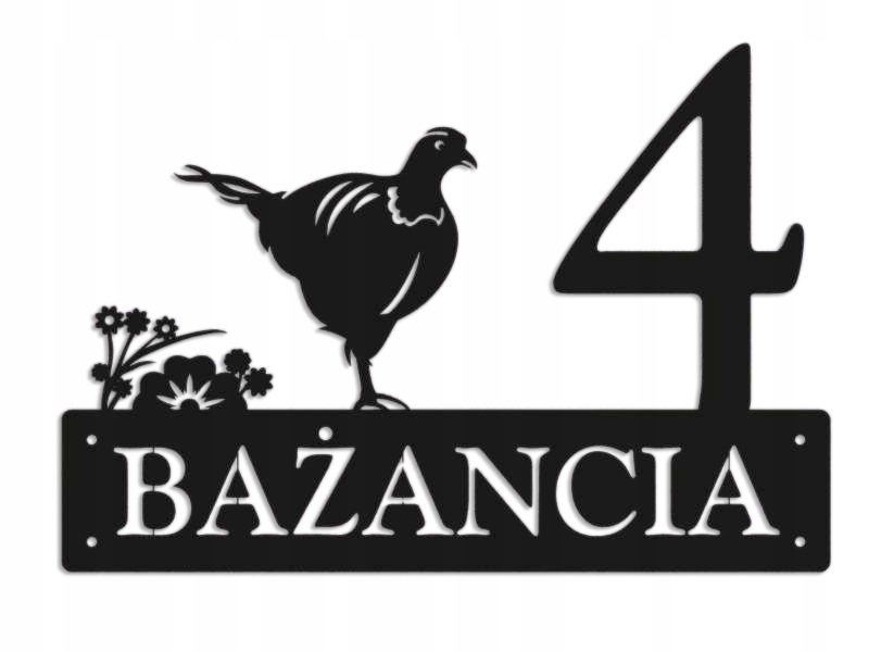 Číslo Na Dom 48 cm Tabuľa Adresa Ocel 2 mm Grafika 5681