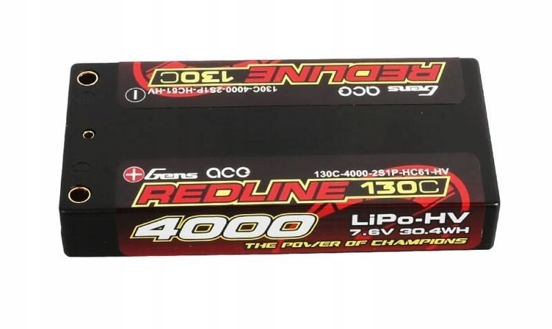 

Akumulator Gens Ace 4000mAh 7.6V 130C 2S1P Hard Hv