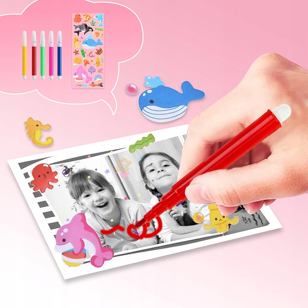 Digitální Instantní Fotoaparát Pro Děti, Růžový 3 Kolečka