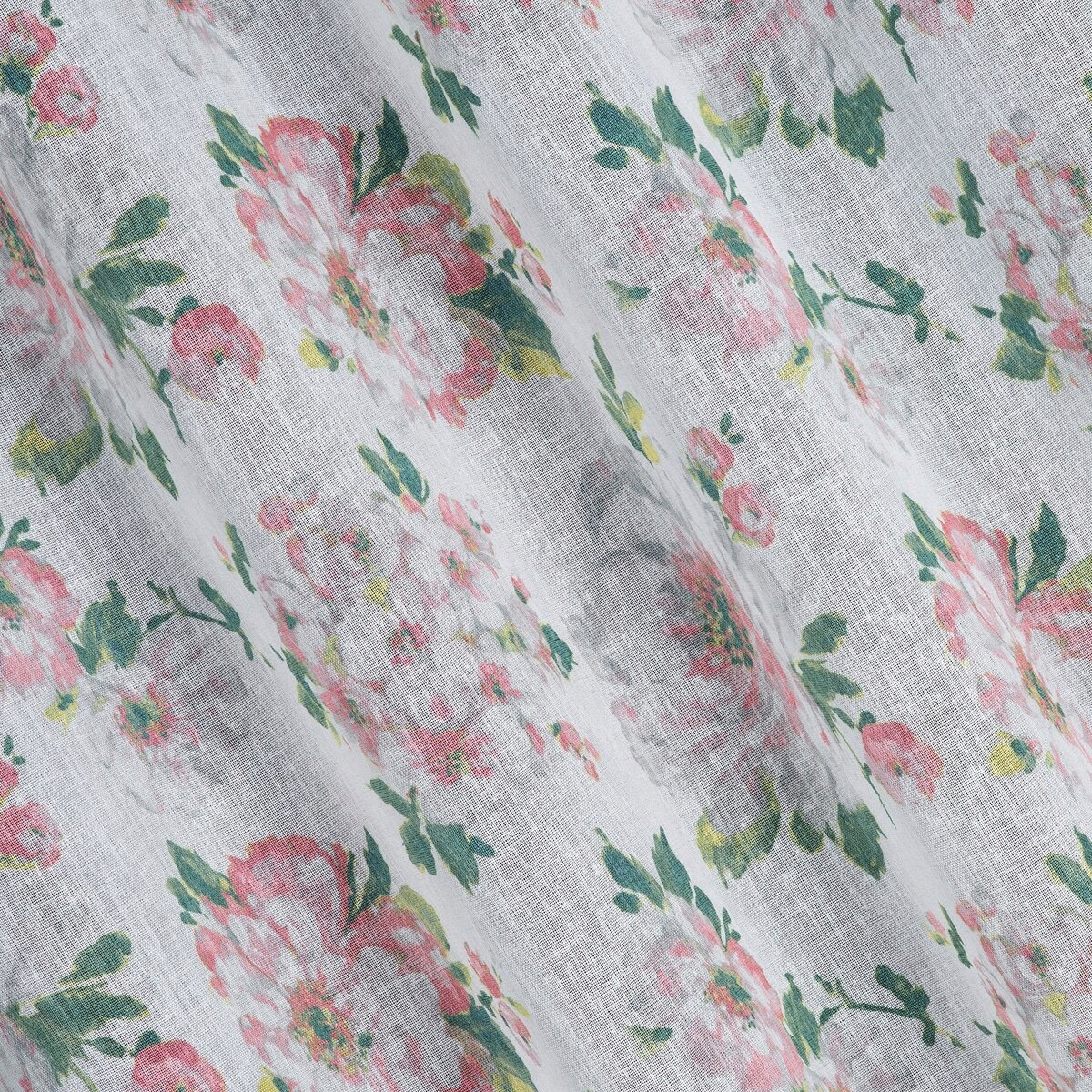 ZASŁONA EMI KWIATY 140X250 PRZELOTKI EUROFIRANY Wzór roślinny